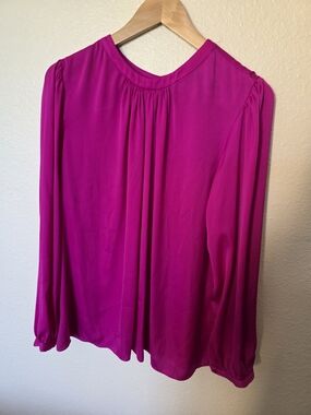 Prive Magenta Long-Sleeve Blouse